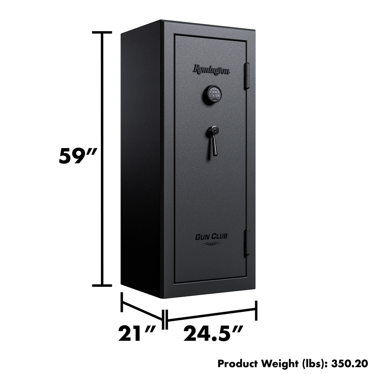 Remington SAR5920GC Gun Club Series 20 Gun Safe Outside Dimensions