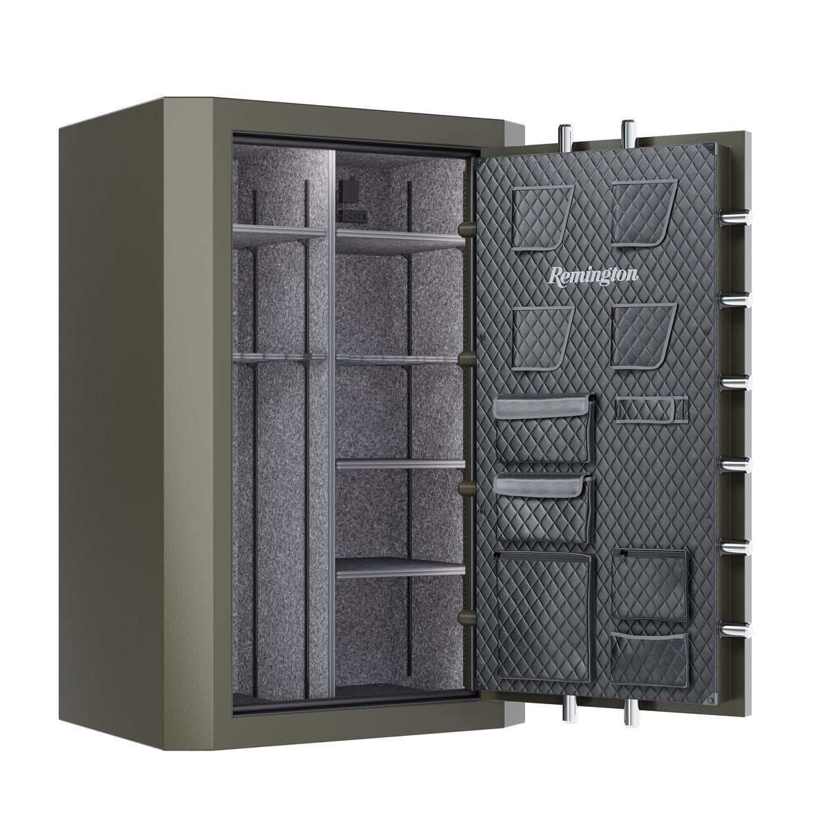 Remington SAR5944-BG Big Green 39 Gun Safe Door Open Empty