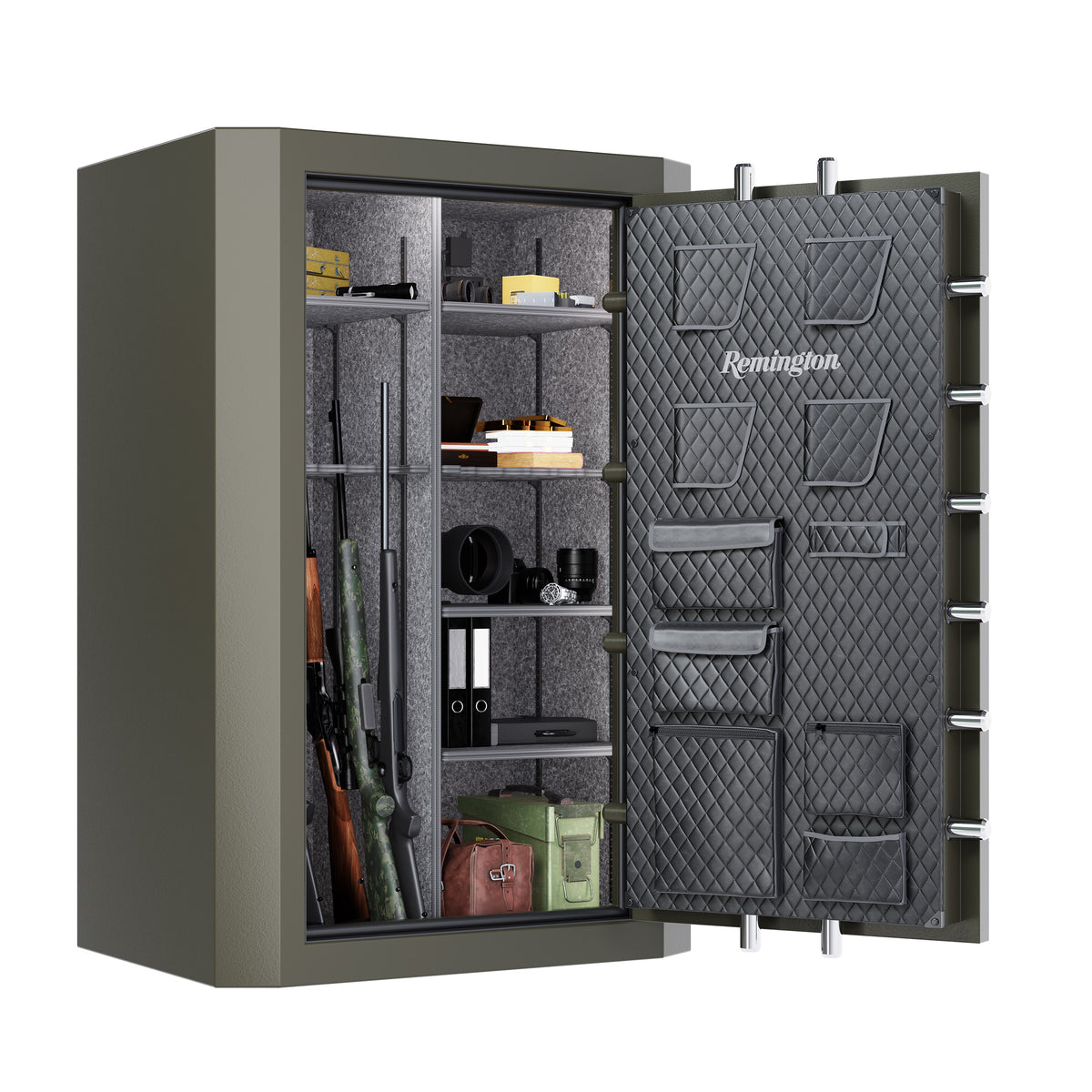 Remington SAR5944-BG Big Green 39 Gun Safe Door Open Full