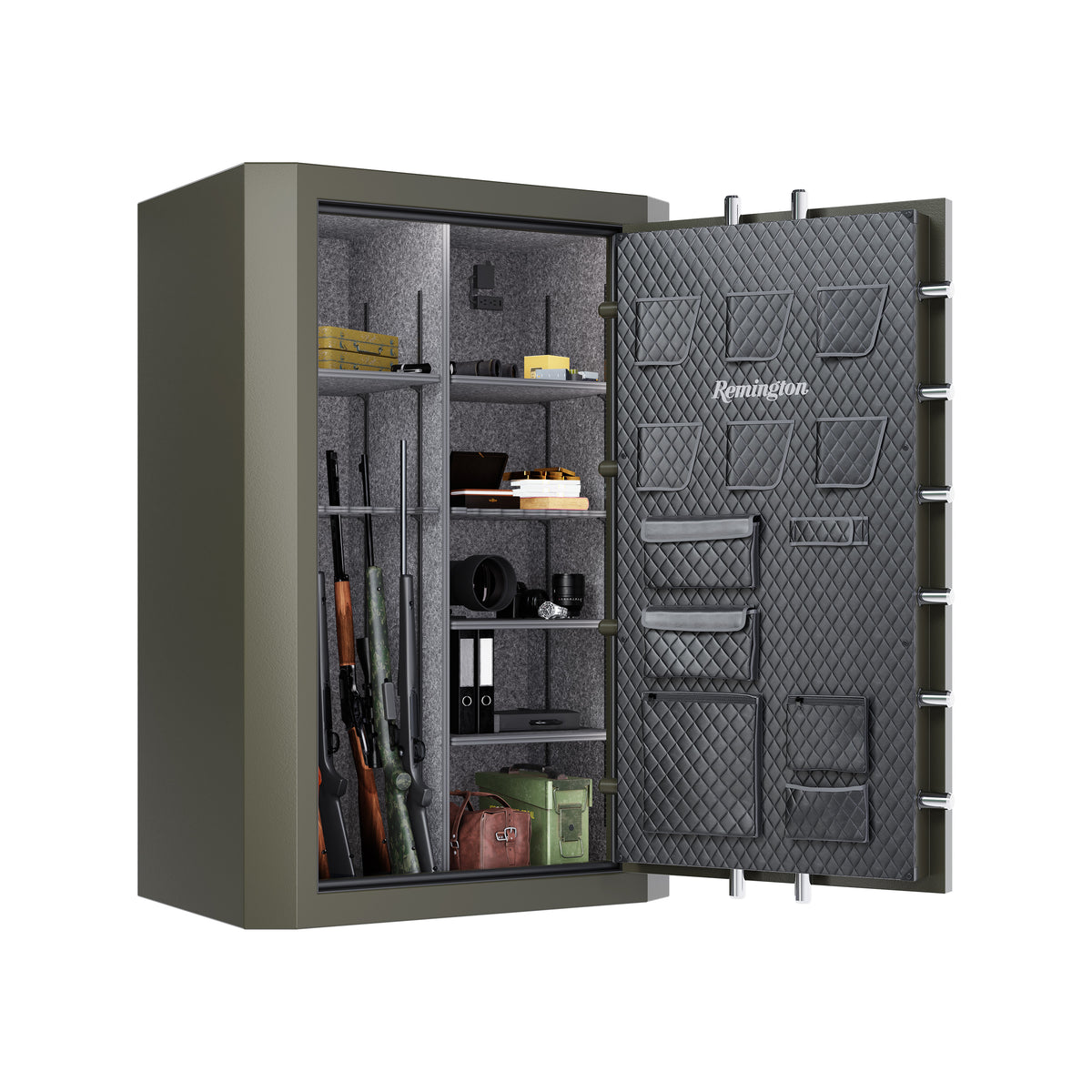 Remington SAR5952-BG Big Green 45 Gun Safe Door Open Full