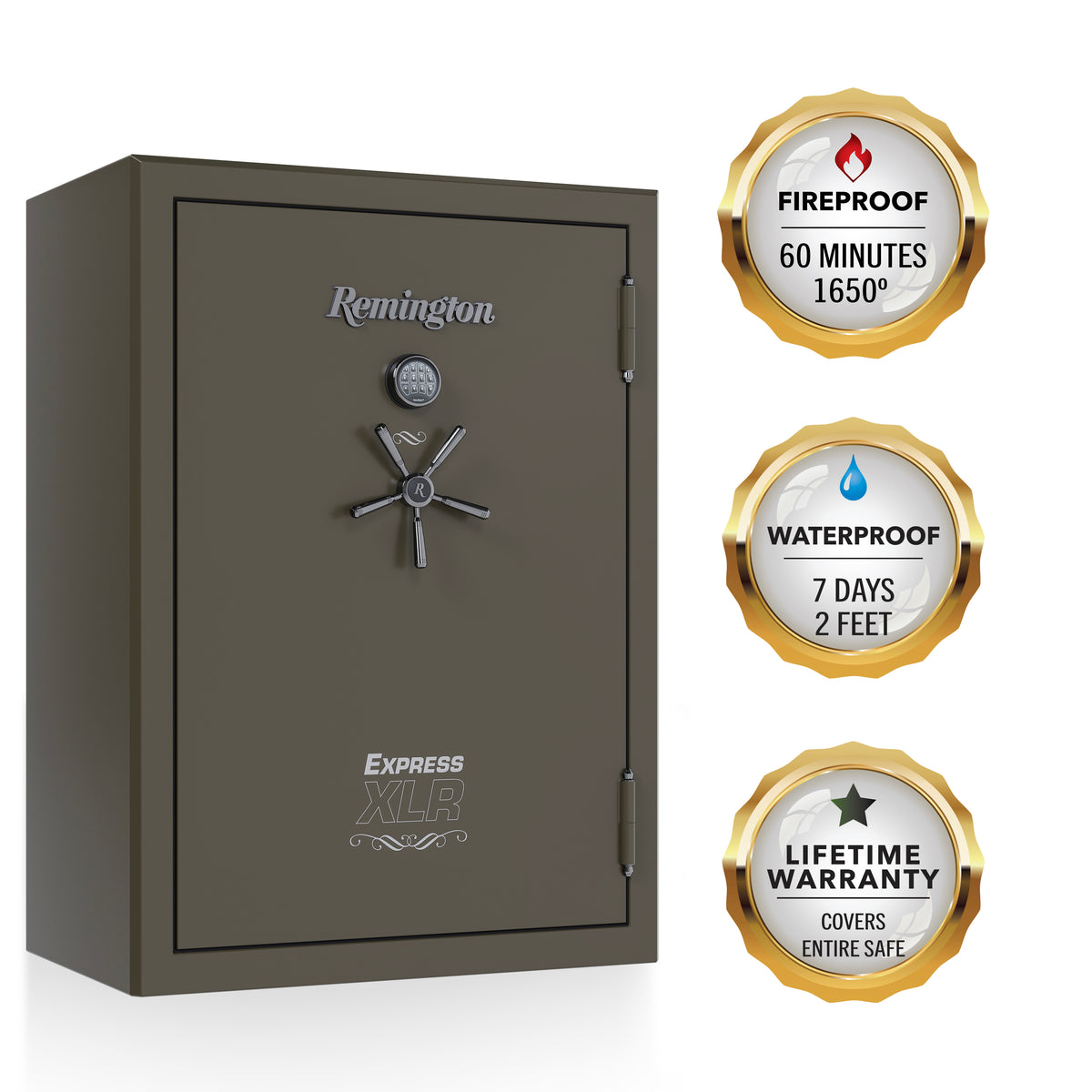 Remington SAR5960E-XLR Express Gun Safe 60+8 Gun Badges