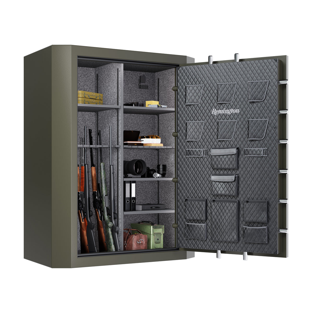 Remington SAR6268-BG Big Green 60 Gun Safe Door Open Full