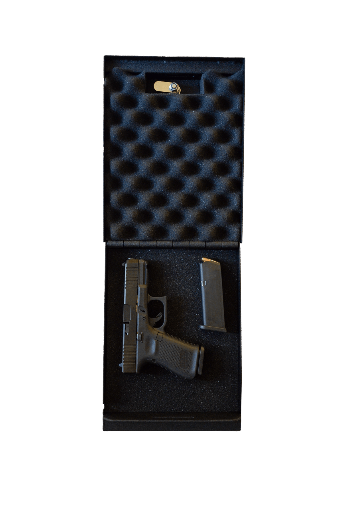 Steelhead Drifter 2 Portable Pistol Box Door Open with Handgun Inside 2