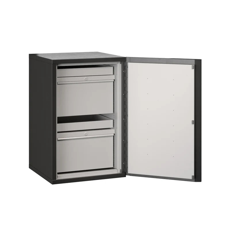 FireKing FireShield Edge Series 1-Hour Fireproof Storage Cabinet Shared Black
