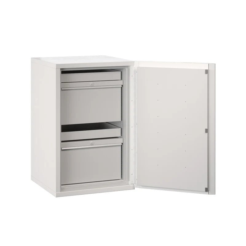 FireKing FireShield Edge Series 1-Hour Fireproof Storage Cabinet Shared Arctic White