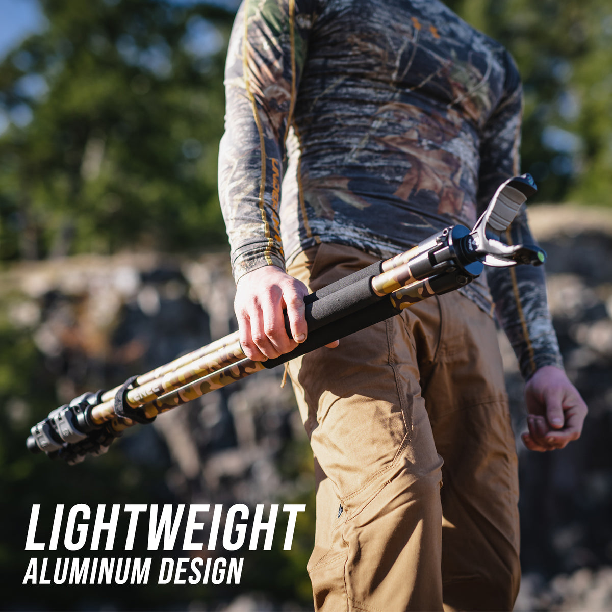 RPNB HTC-1 Adjustable Shooting Tripod Camouflage Lightweight Aluminum Design