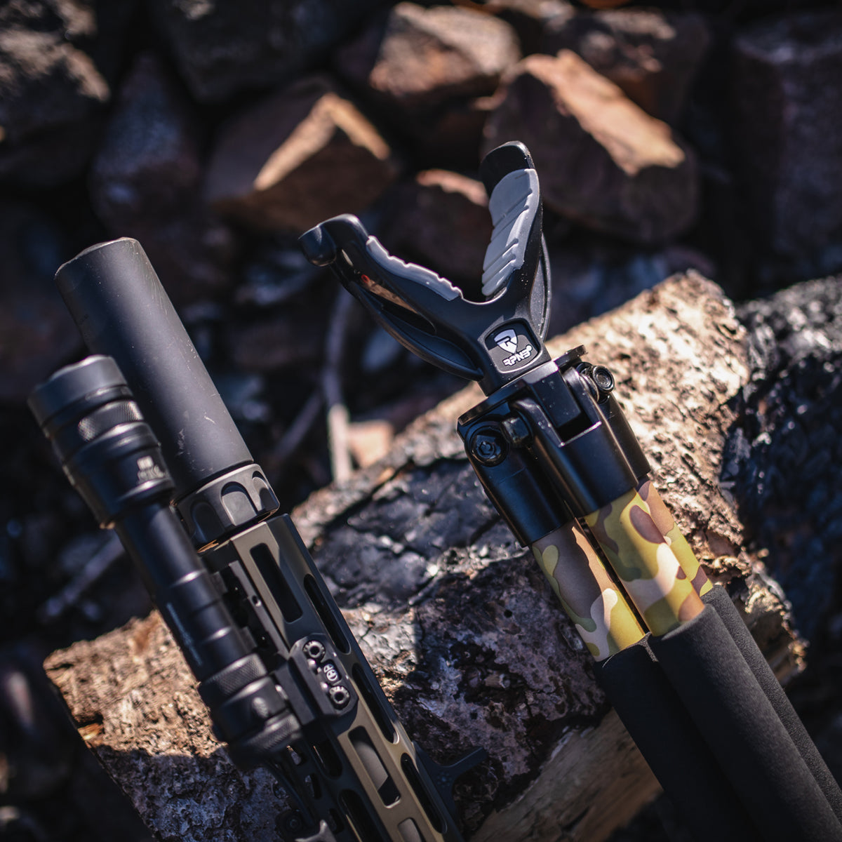 RPNB HTC-1 Adjustable Shooting Tripod Camouflage V Yoke