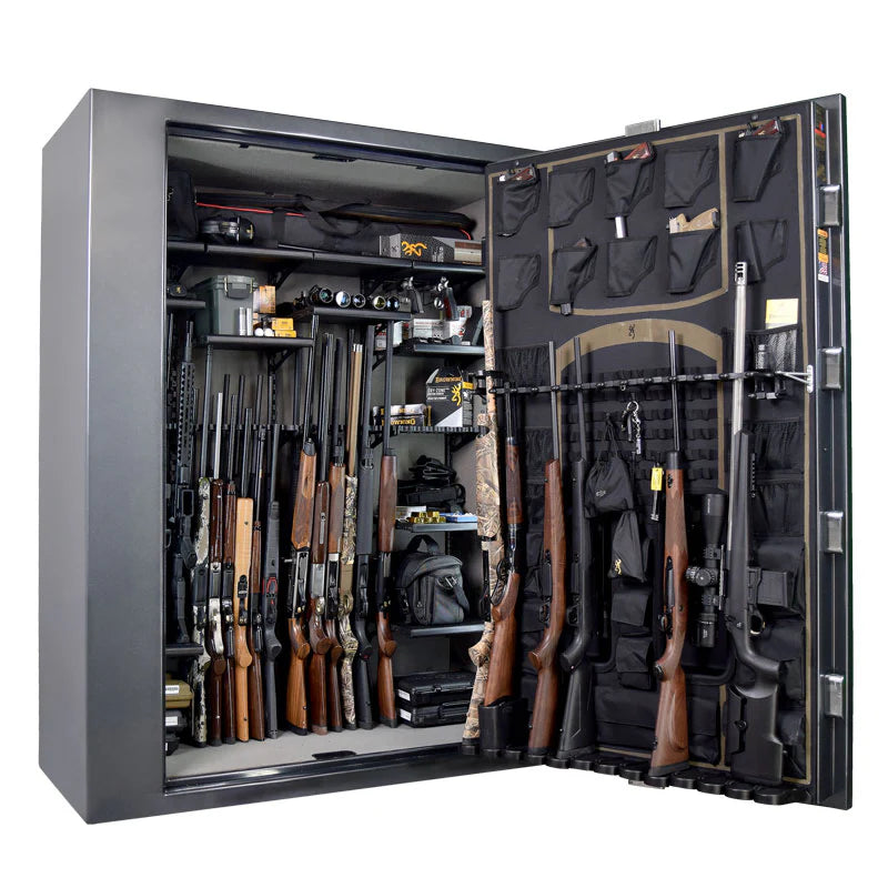 Browning Silver Series SR65T Extra-Wide Tall Gun Safe (65-Gun Capacity) Door Open