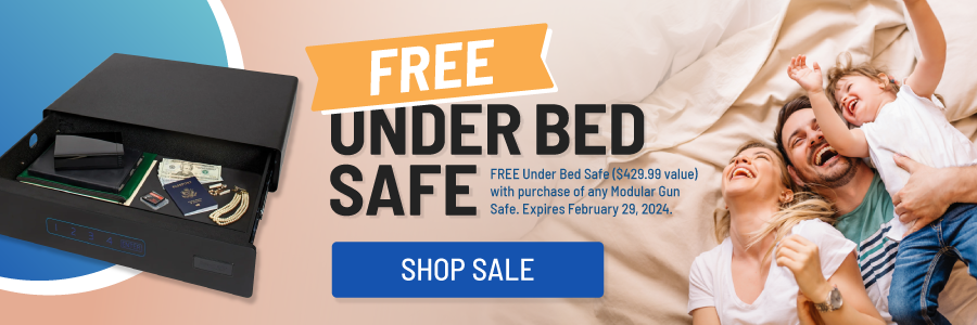 Free Under Bed Safe with Purchase of SnapSafe Modular Gun Safe