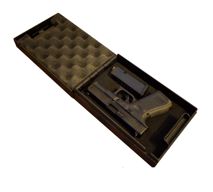 Box With Gun Steelhead Small HD Pistol Box - Safe and Vault Store.com