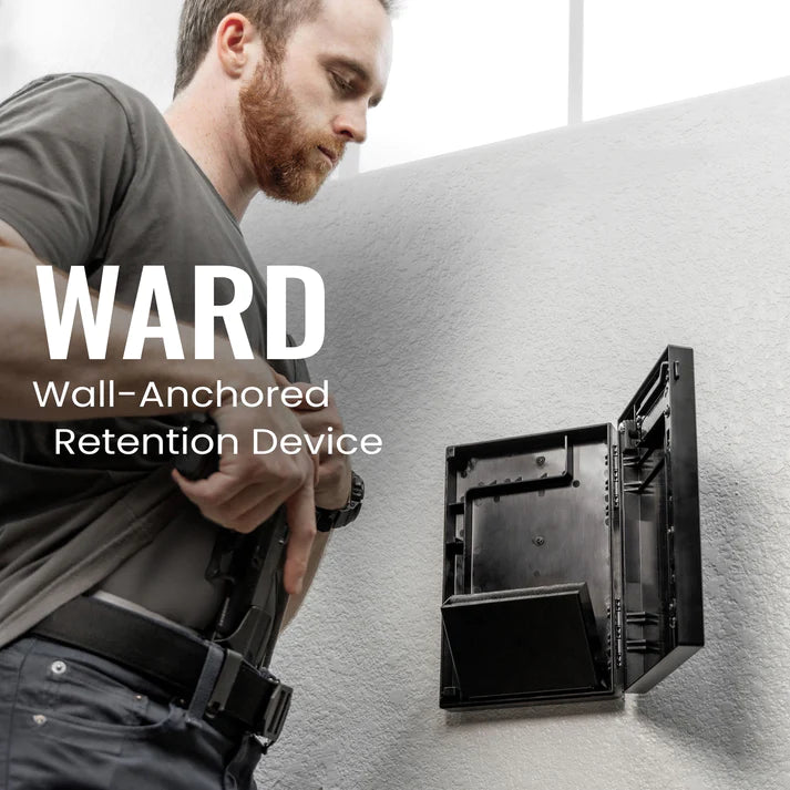 Stopbox Ward Wall Mounted Instant-Access Pistol Box Wall Anchored Retention Device