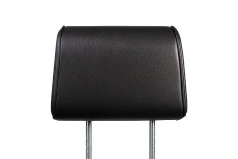 Add Companion black faux leather headrest cushion on metal support post