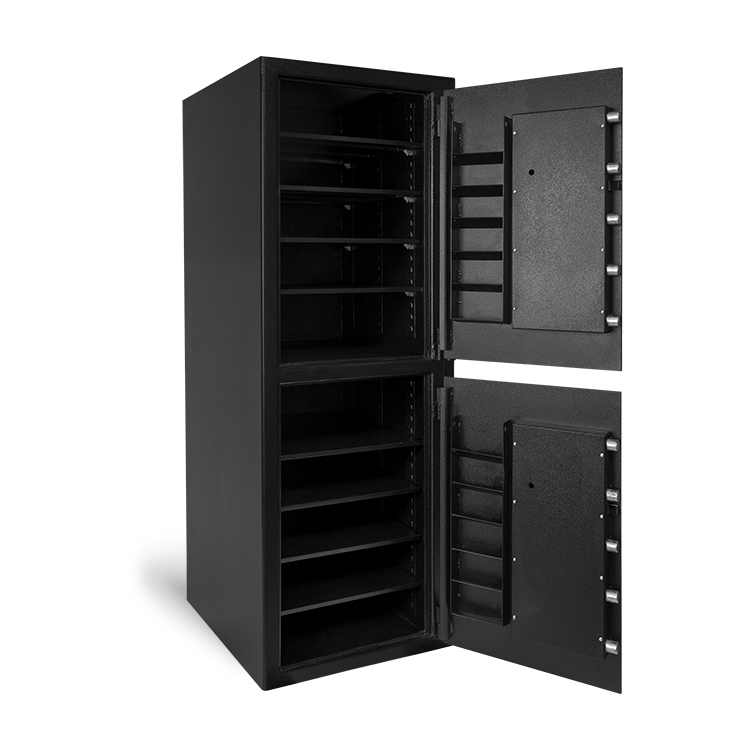 Pacific Safe UC722527TB Inventory Control Double Door B-Bate Burglary Safe Doors Wide Open