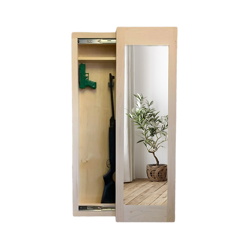 Go Secret Storage Full Length Sliding Concealment Mirror Unfinished