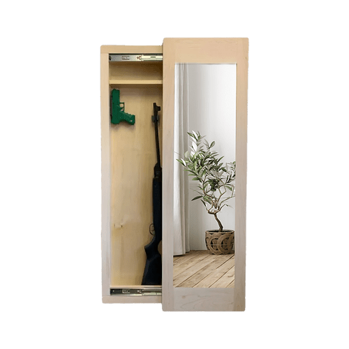 Go Secret Storage Full Length Sliding Concealment Mirror Unfinished