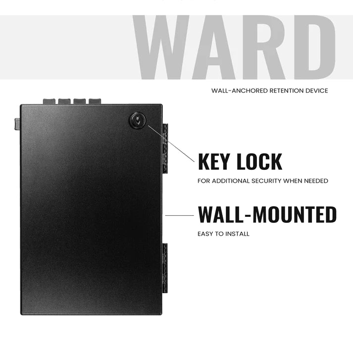 Stopbox Ward Wall Mounted Instant-Access Pistol Box Key Lock &amp; Wall-Mounted