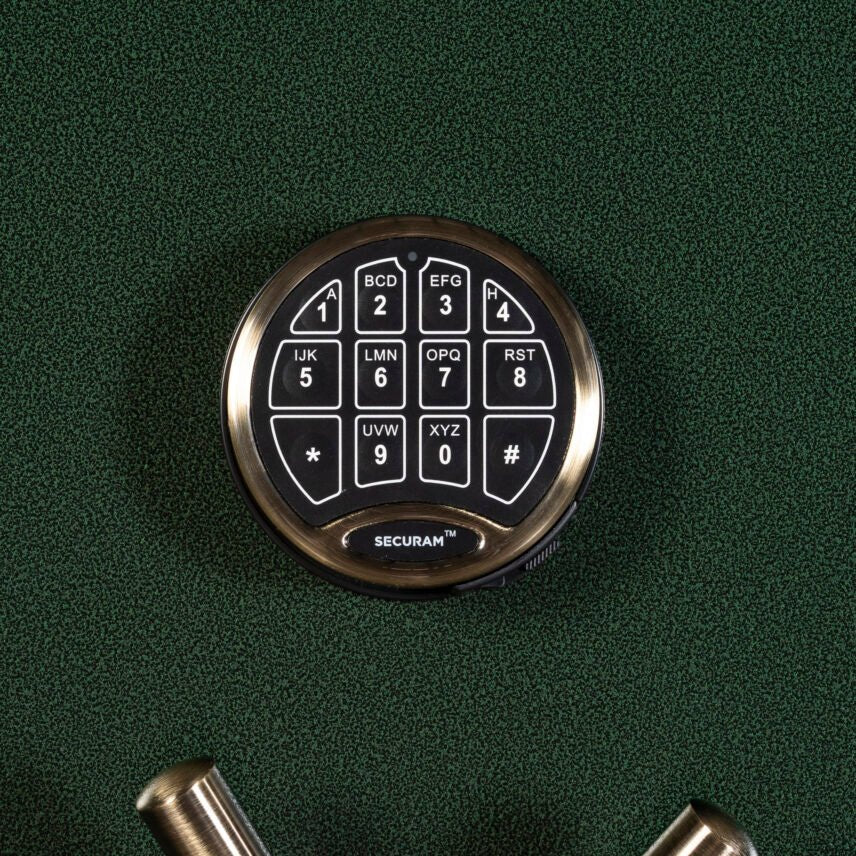 Winchester Ranger 42 Heritage Green Gun Safe with Retractable Utility Shelf and Antique Brass Hardware