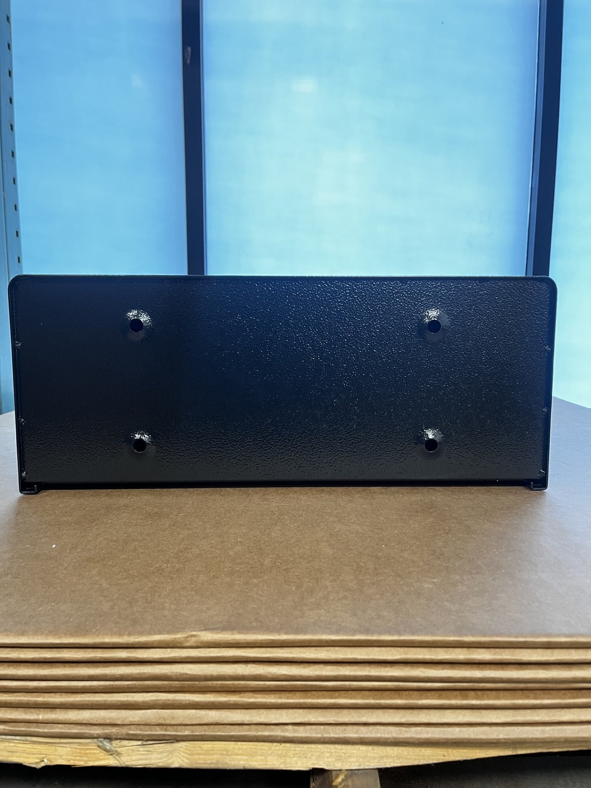 View of the back of the safe. 