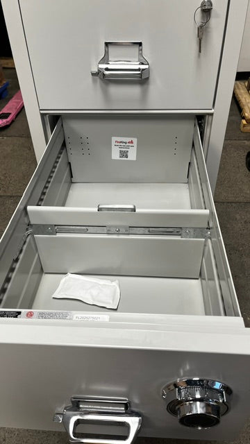 View of the second drawer with the S&G dial lock. 