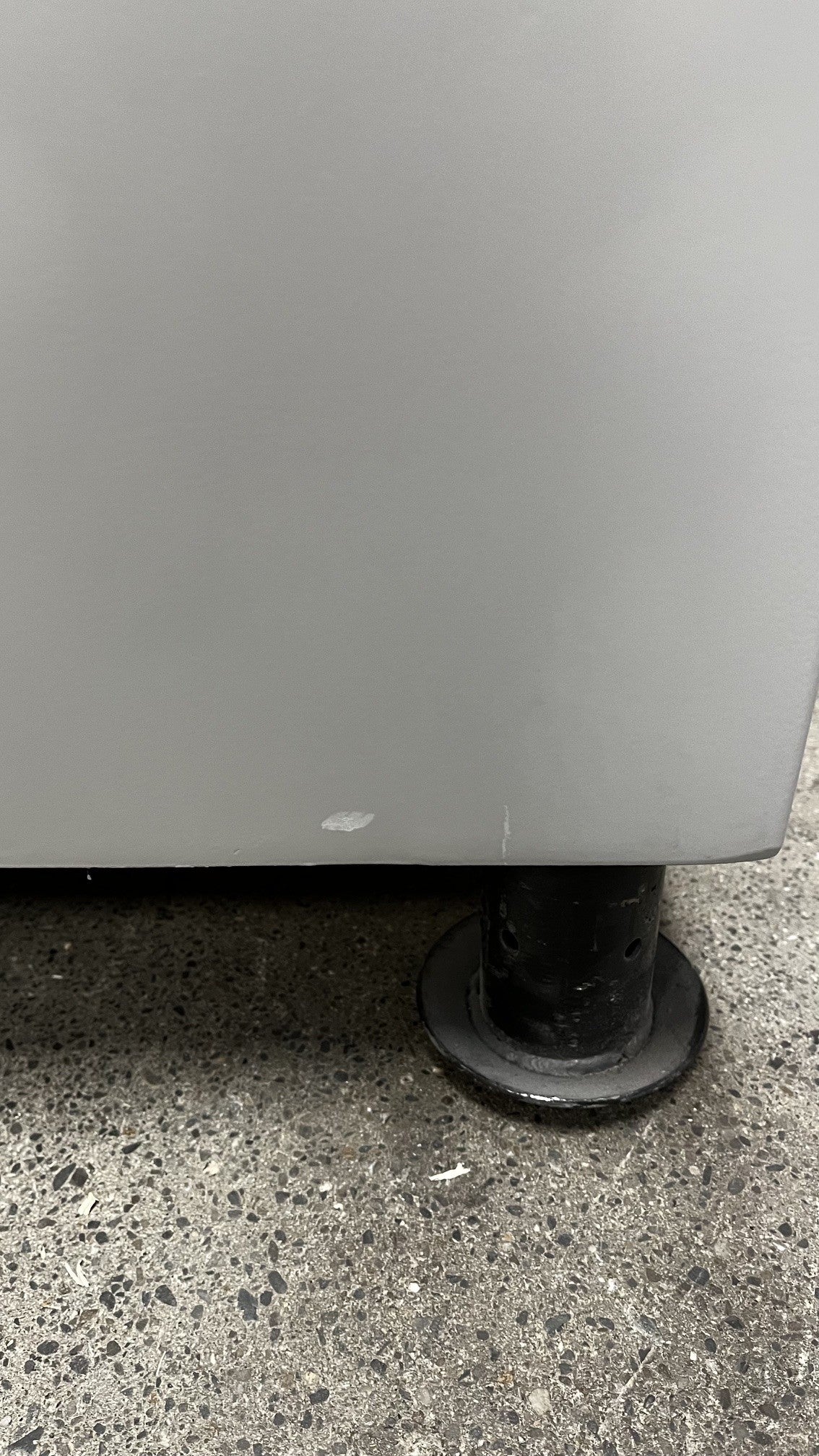 Small paint chip on the lower right side of the safe. 