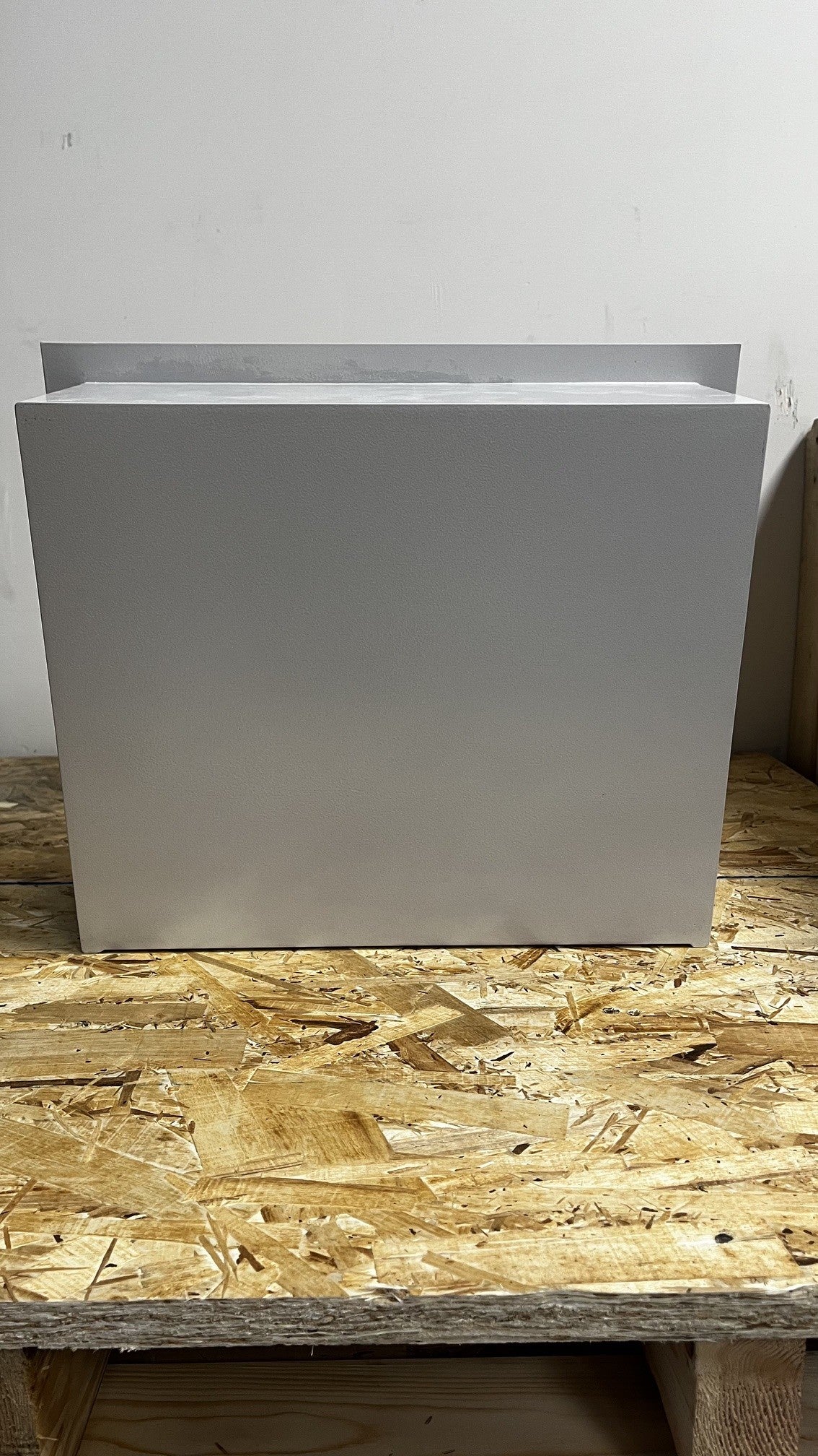 View of the back of the safe. 