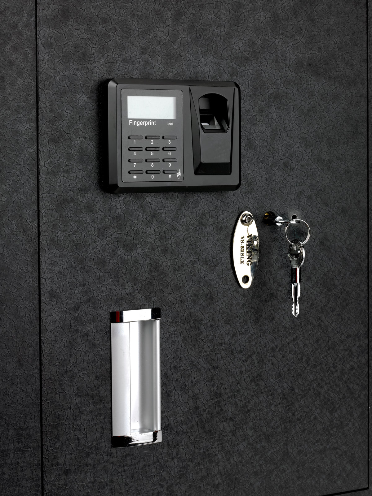 Viking VS-52BLX Hidden in Wall Safe Biometric Safe Lock, Handle and Keys