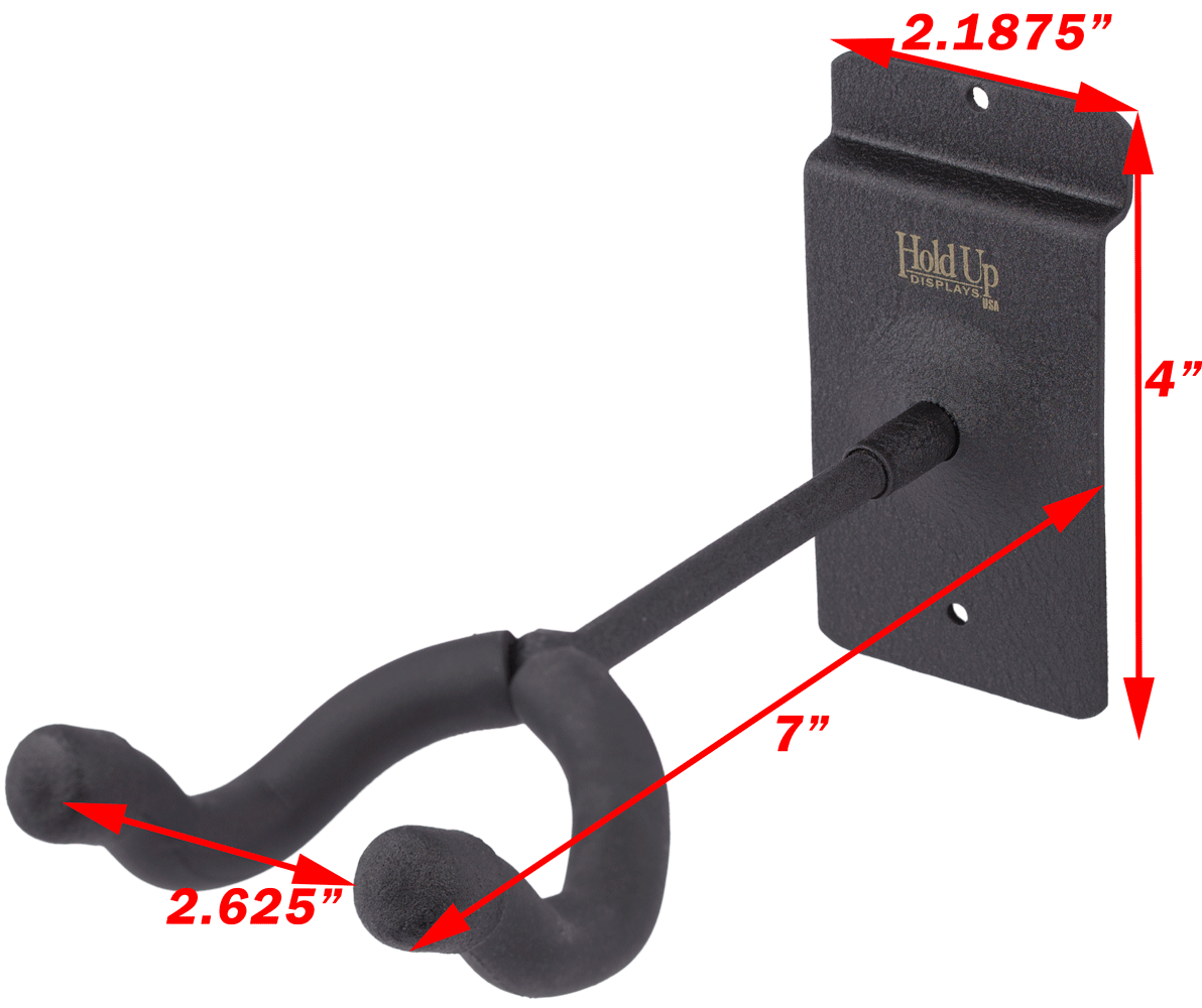 Hold Up Displays Crossbow Holder - HD08 Dimensions