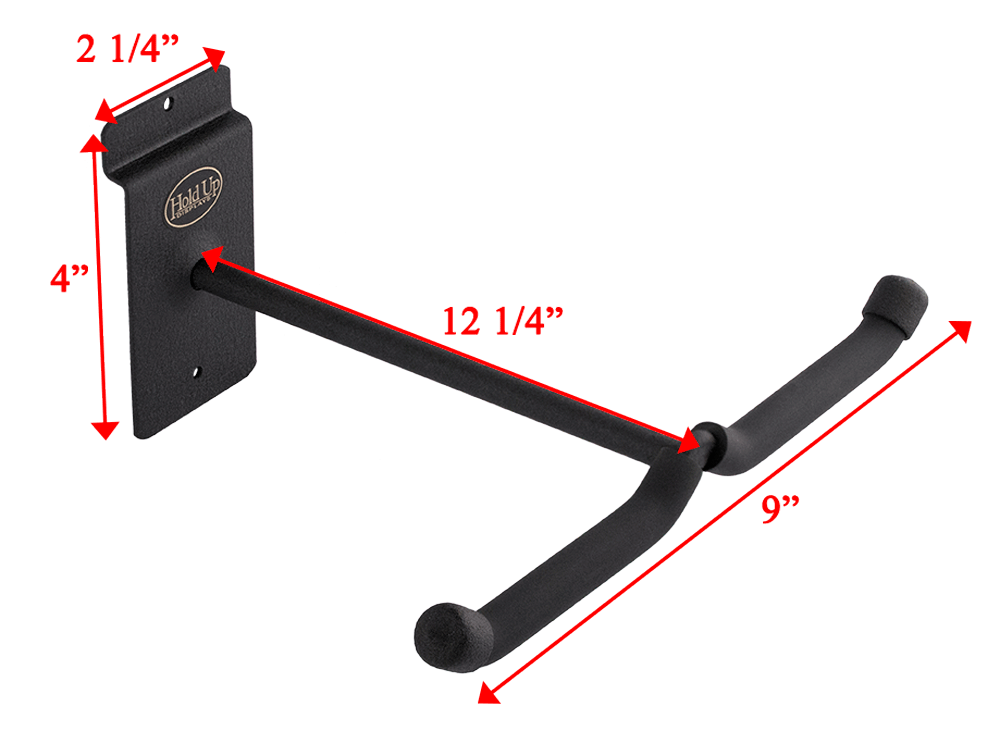 Hold Up Displays Twin Bow Hanger - 12" Stem - HD74-12 Dimensions