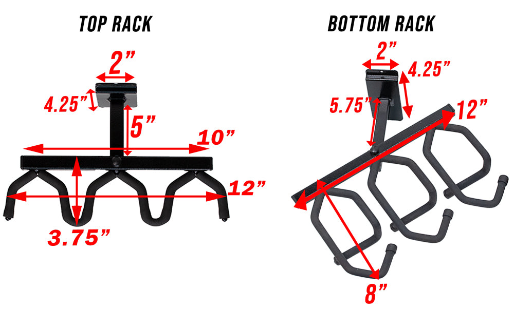 Hold Up Displays HD80 3 rifle rack dimensions
