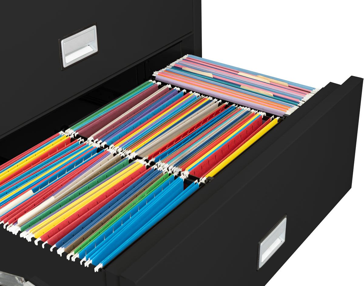 Phoenix Lateral 38 Drawer 2FB Letter Black