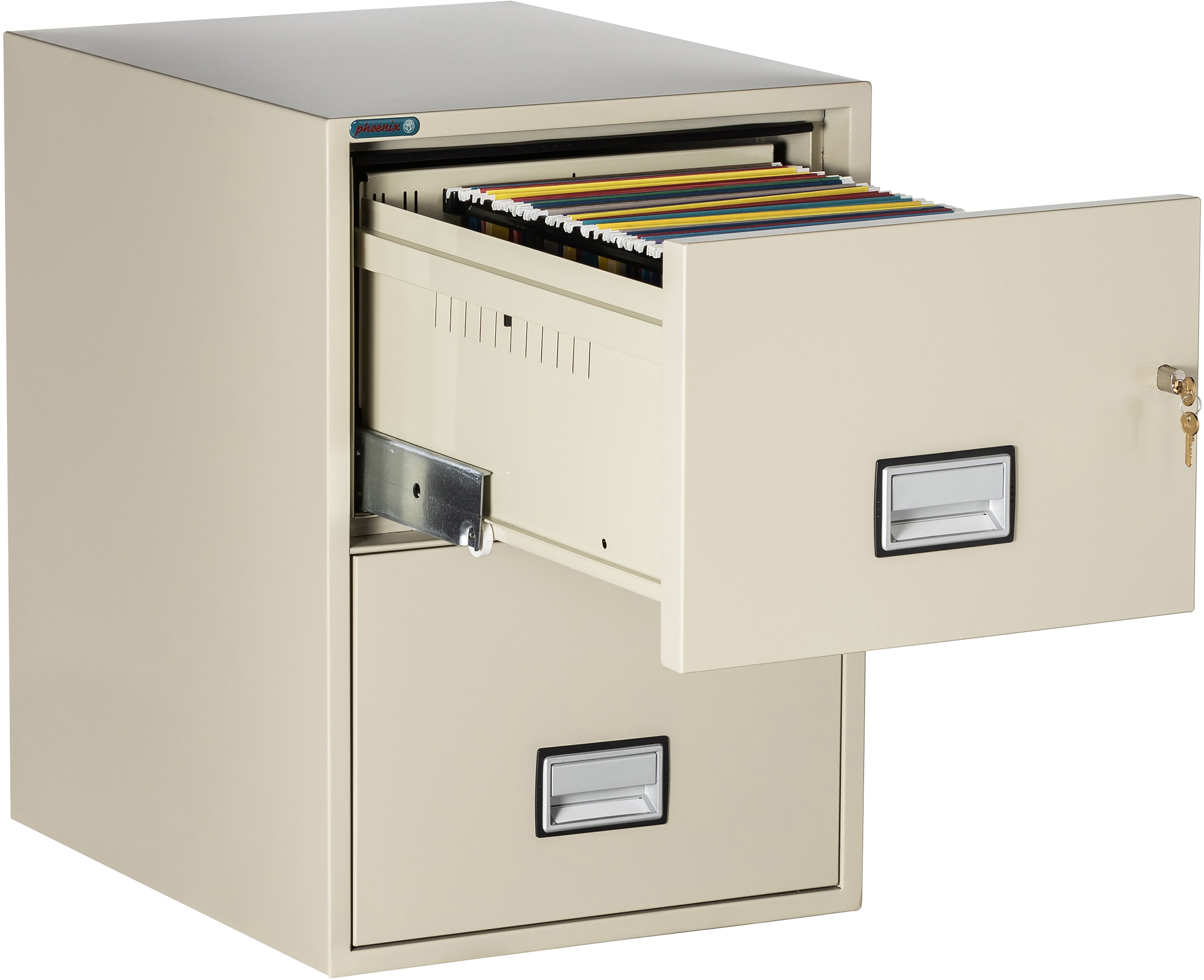 Phoenix LGL2W25 2-Drawer Legal Fireproof File Cabinet | 1-Hour
