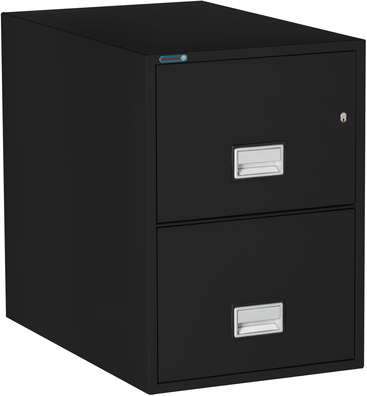 Phoenix Safe LGL2W31 31" 2 Drawer Legal Size Fire File Cabinet Black