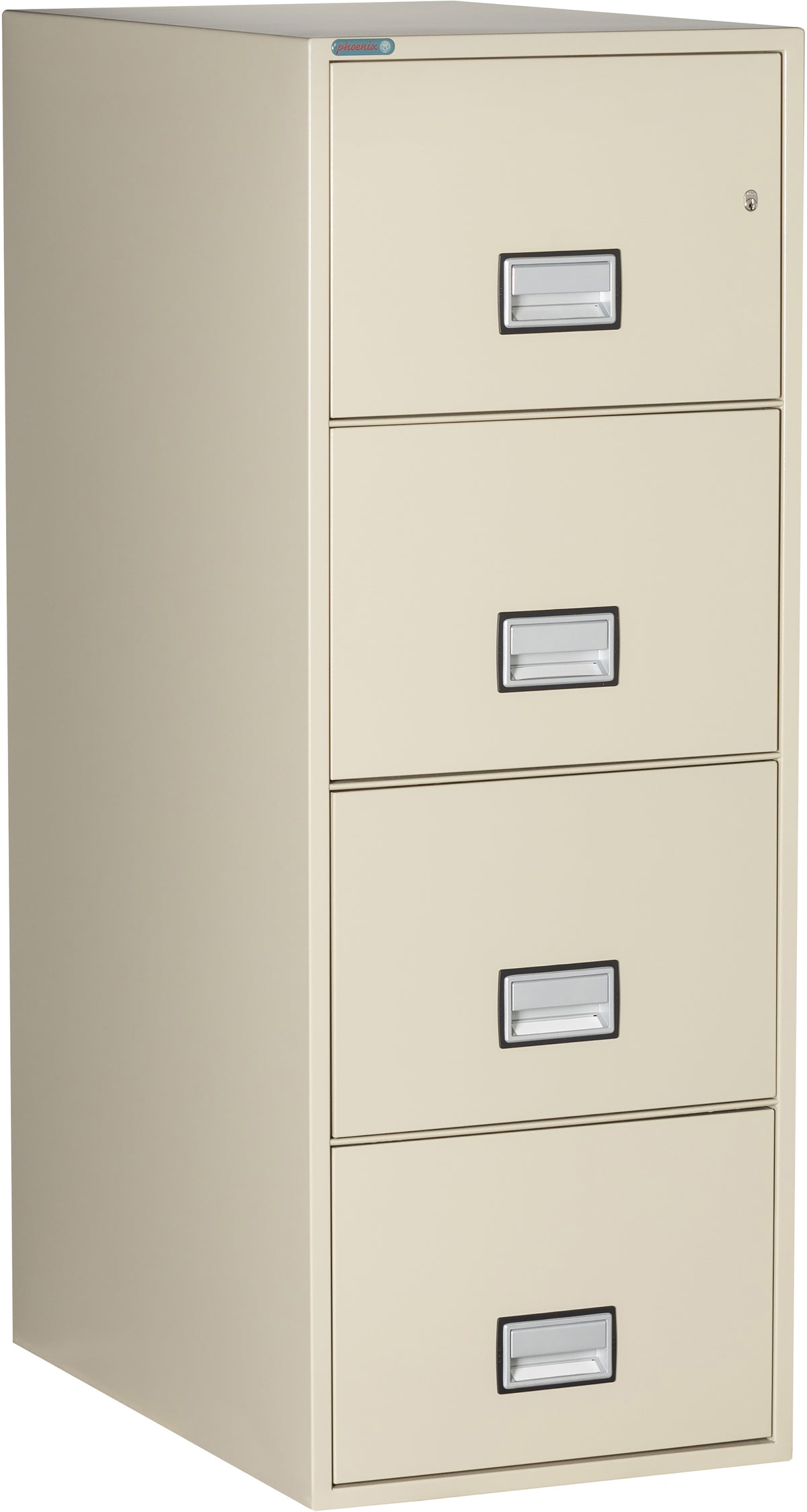 Phoenix Safe LGL4W31 31&quot; 4 Drawer Legal Size Fire File Cabinet Putty