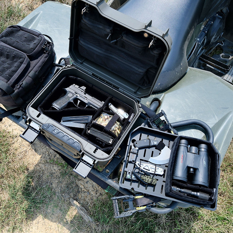 Vaultek Lifepod XR Weather Resistant Special Edition Firearm Case Interior Shown with Handgun