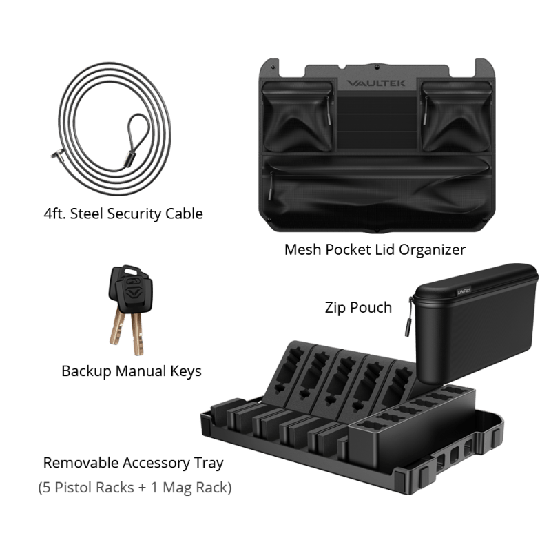 Vaultek LifePod XT Range Edition Biometric Firearm Case  with Accessories