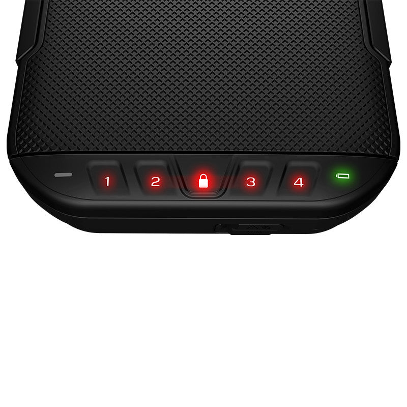 Vaultek LifePod Secure Waterproof Travel Case Rugged Closeup of Keypad