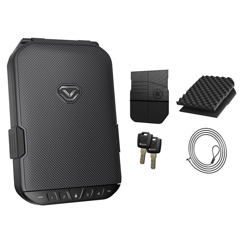 Vaultek LifePod Secure Waterproof Travel Case Rugged Titanium Gray with Accessories