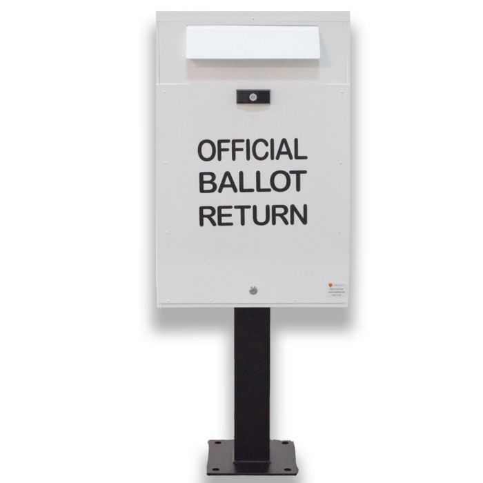 Kingsley 62-0900 CollectionPoint PostMount Depository Angled