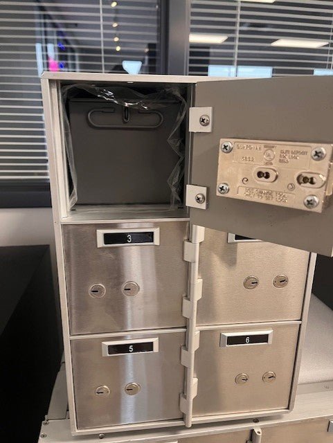 Slot number one open with the bond box inside. All of the other slots have bond boxes as well. 