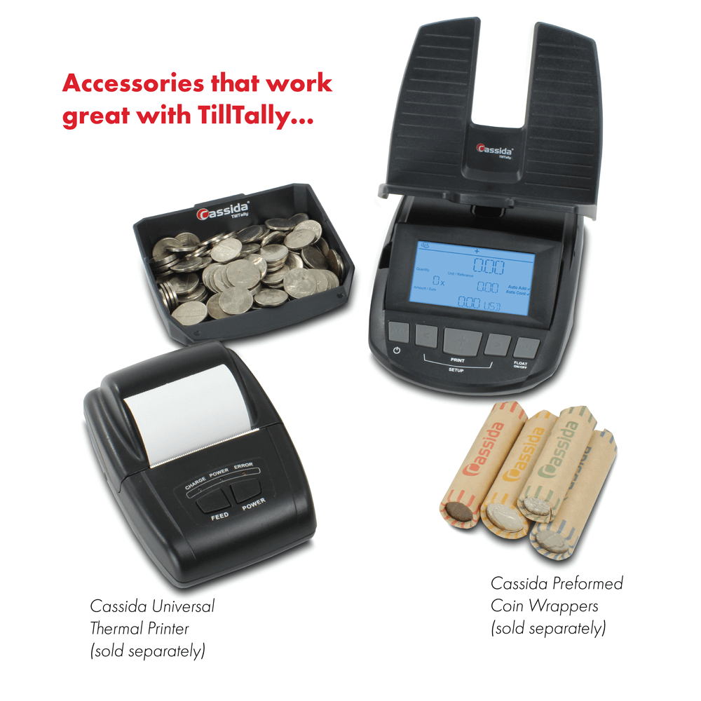 Cassida TillTally Professional Bill & Coin Counting Scale Accessories