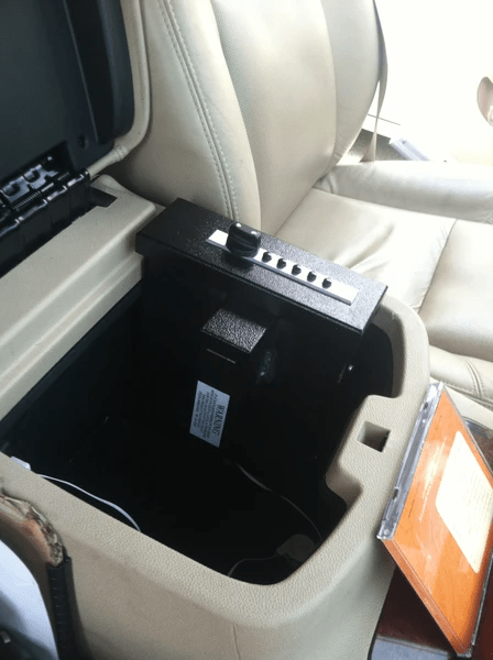 Titan Compact Pistol Vault In A Vehicle