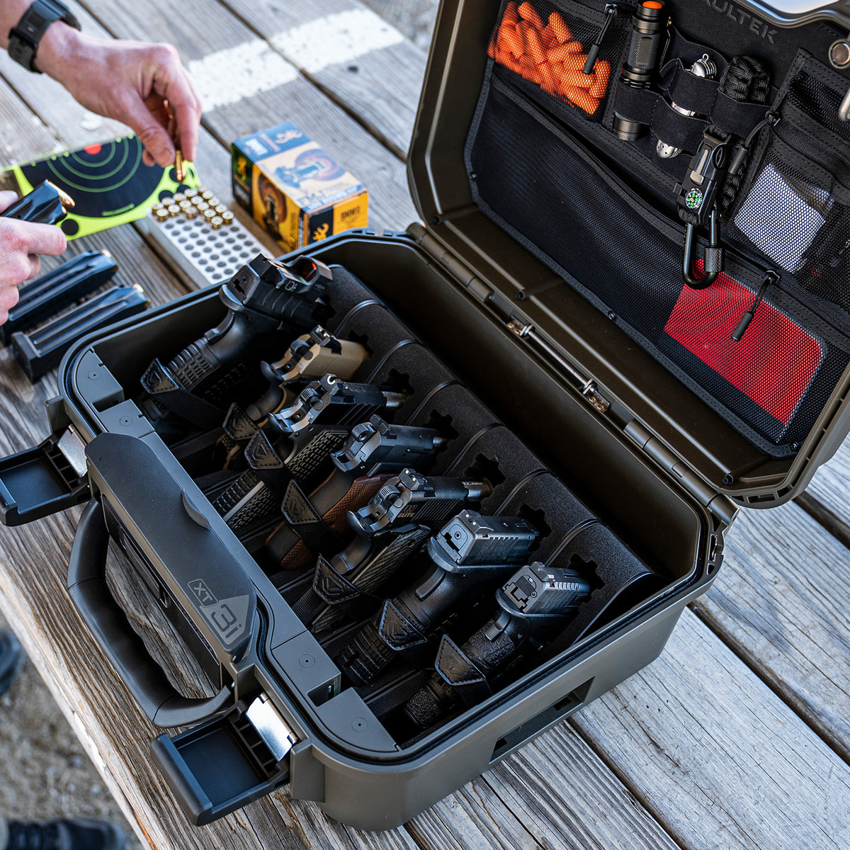 Vaultek Lifepod XT Pistol Rack with Velcro XT-PR1 Installed