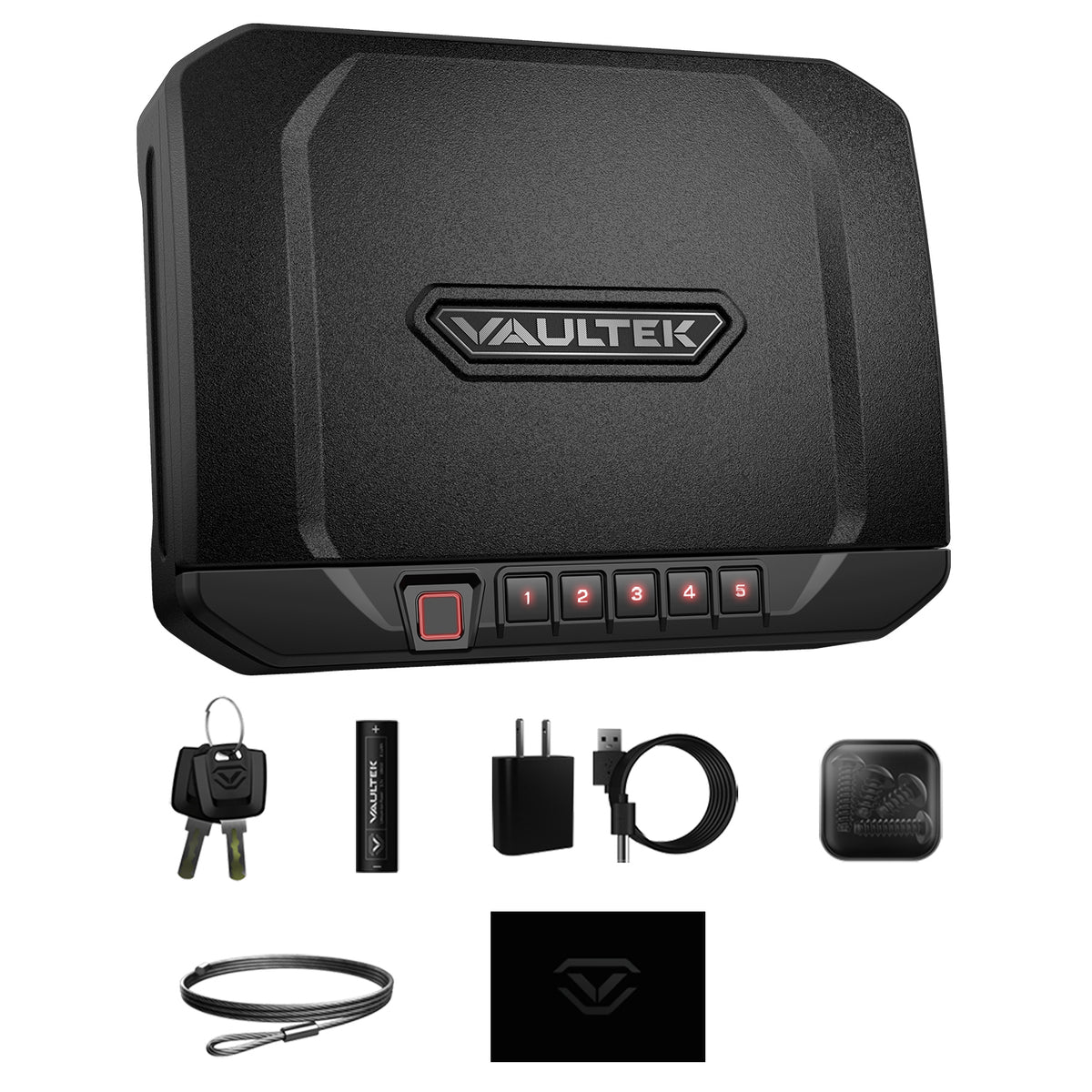 Vaultek VS10i Compact Biometric Bluetooth Smart Safe with Accessories