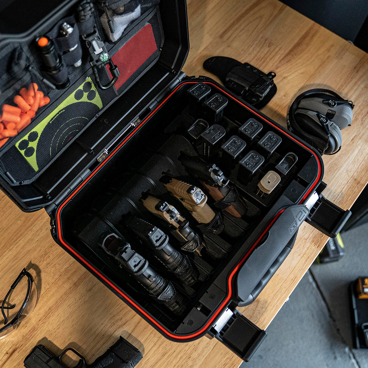 Vaultek Lifepod XT2i High Capacity Weather Resistant Firearm Case Enthusiast Model with Pistol &amp; Magazine Racks