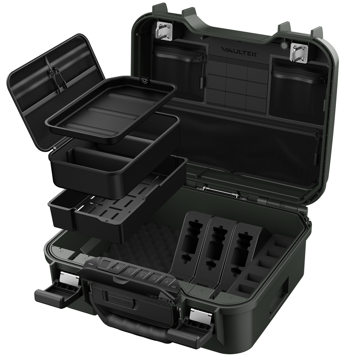 Vaultek Lifepod XTSi Special Edition High Capacity Weather Resistant Firearm Case Standard Accessories