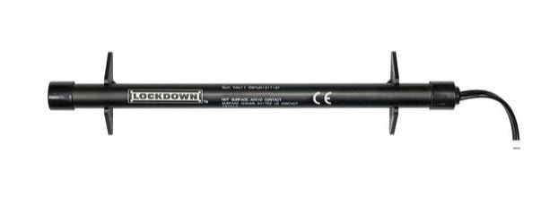 Lockdown 12" Gun Safe Dehumidifier Rod Logo