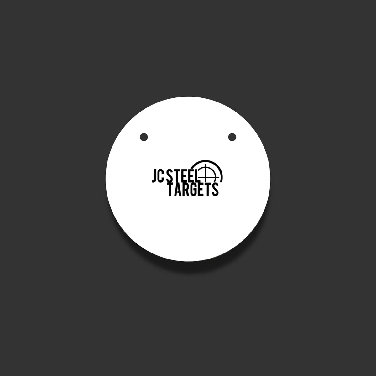 JC Steel Targets 10" Round 3/8" 2 Hole AR500 Steel Target 10R-38-2H