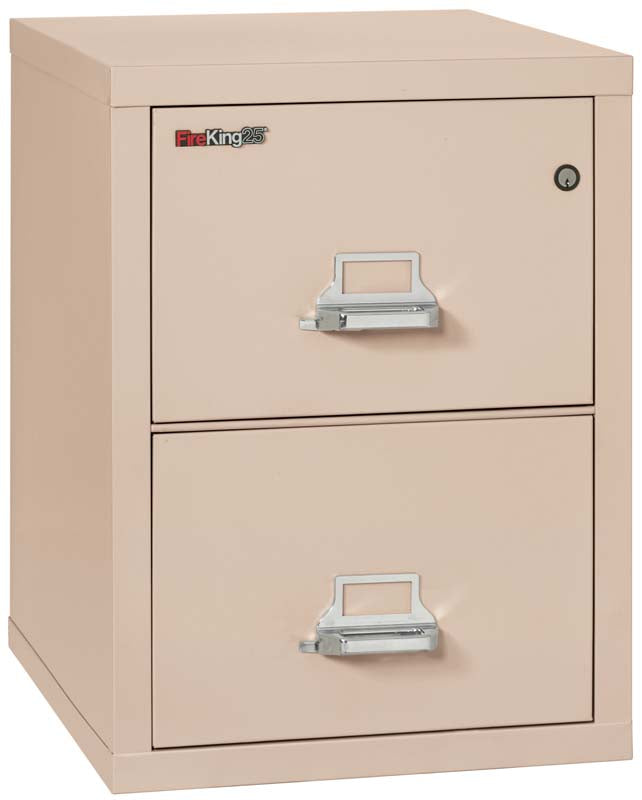 FireKing 2-1825-C Two Drawer Letter 25&quot; D Fire File Cabinet Champagne