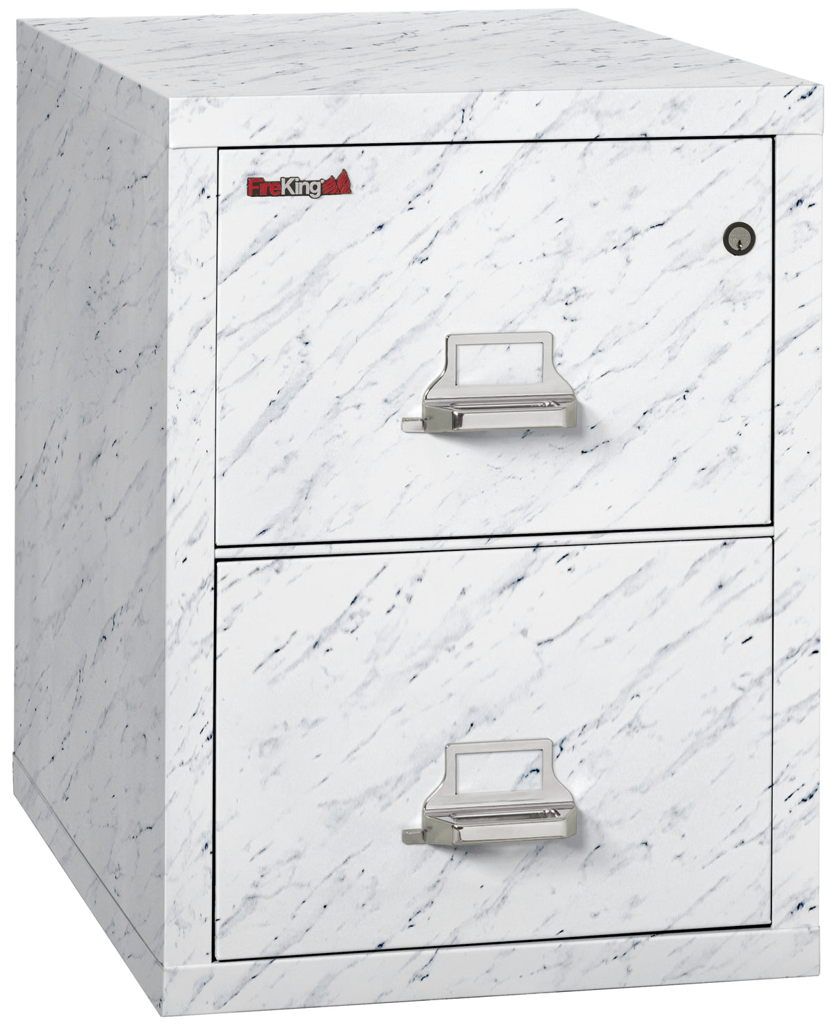 FireKing 2-2125-C Premium Designer Two Drawer Legal 25" D Fire File Cabinet Calcutta Marble