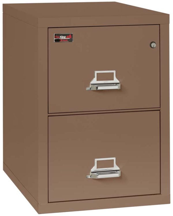 FireKing 2-2130-2 Two-Hour Two Drawer Vertical Legal Fire File Cabinet Tan
